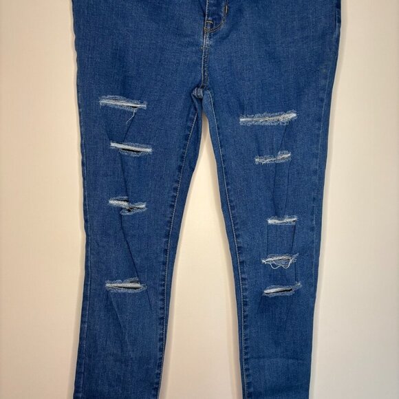 PACSUN Super High Rise Denim Jegging 27L Tapered 5 Pocket - Picture 4 of 7